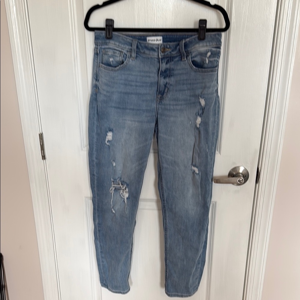 Women's Blue Distressed Jeans